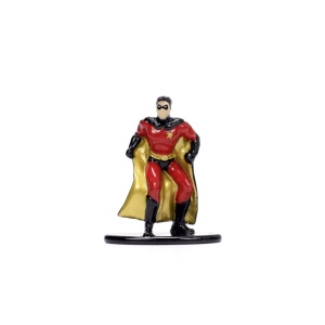 JADA BATMAN SET FIGURINA ROBIN SI MASINUTA METALICA CHEVROLET CAMARO 1967 SCARA 1:32 - Img 5