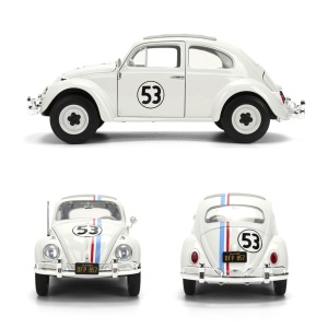 JADA DISNEY THE LOVE BUG MASINUTA METALICA HERBIE VOLKSWAGEN BEETLE SCARA 1 LA 24 - Img 4