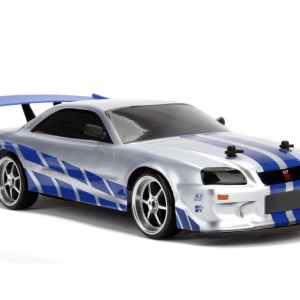 JADA ELITE FAST AND FURIOUS MASINUTA RC CU TELECOMANDA BRIAN NISSAN SKYLINE GTR R34 SCARA 1 LA 10 - Img 4
