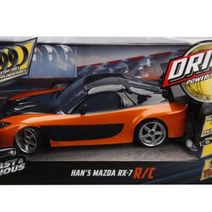JADA FAST AND FURIOUS MASINUTA RC CU TELECOMANDA HANS MAZDA RX 7 SCARA 1 LA 10