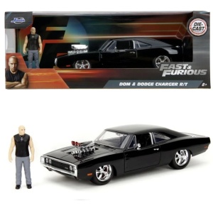 JADA FAST AND FURIOUS SET FIGURINA DOM SI MASINUTA METALICA DODGE CHARGER 1970 SCARA 1 LA 24