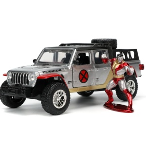 JADA MARVEL SET MASINUTA METALICA JEEP GLADIATOR SCARA 1:32 SI FIGURINA DIN METAL COLOSSUS - Img 2