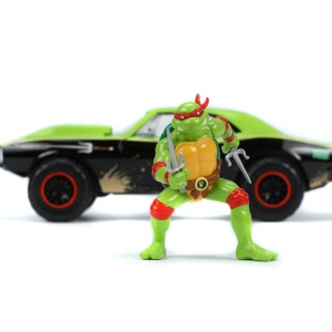 JADA MASINUTA METALICA TESTOASELE NINJA RAPHAEL CHEVY CAMARO 1:24 - Img 2