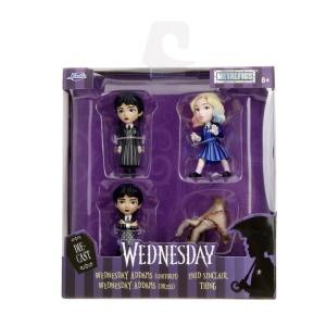 JADA WEDNESDAY SET 4 FIGURINE METALICE 6.5CM