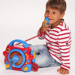 Bontempi CD Player cu microfoane și adaptor – ideal pentru petreceri