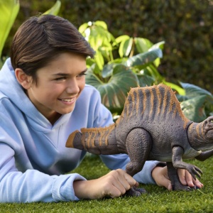 JURASSIC WORLD REBIRTH TAIL THRASHER DINOZAUR SPINOSAURUS INTERACTIV CU MISCARI SI SUNETE - Img 4
