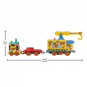 Locomotiva Motorizata Muddy Fix'Em Up cu doua vagoane, Thomas si Prietenii - Img 5