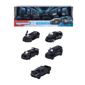MAJORETTE SET 5 MASINUTE METALICE BLACK EDITION