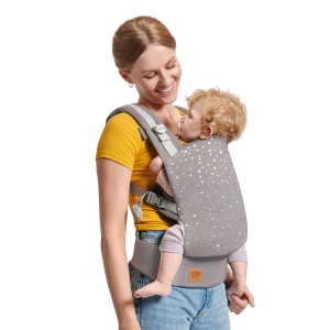 MARSUPIU ERGONOMIC KINDERKRAFT NINO, PANA LA 20 KG, CONFETTI GREY - Img 4