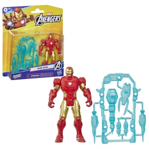 MARVEL AVENGERS ACTION VERS SET FIGURINA IRON MAN SI ACCESORII 11.4CM - Img 2