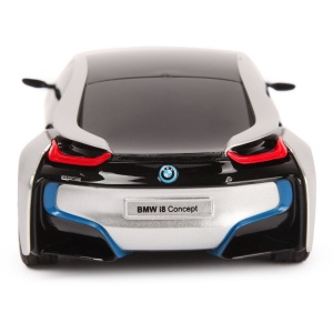 MASINA CU TELECOMANDA BMW I8 ARGINTIE SCARA 1 LA 24 - Img 5