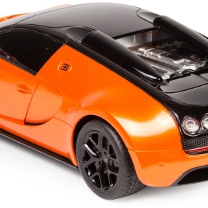 MASINA CU TELECOMANDA BUGATTI GRAND SPORT VITESSE PORTOCALIE CU SCARA 1 LA 18 - Img 6