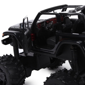 MASINA CU TELECOMANDA JEEP WRANGLER JL NEGRU CU SCARA 1 LA 14 - Img 5