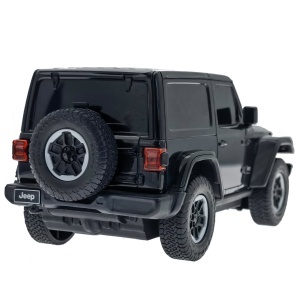 Masina cu telecomanda Jeep Wrangler JL, negru, scara 1:24, 20.4x9.2x7.4cm - Img 6