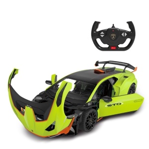 Masina cu telecomanda Lamborghini Huracan STO Verde, scara 1:14, 43x25.5x17.5cm