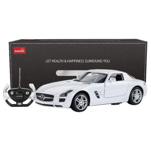 MASINA CU TELECOMANDA MERCEDES-BENZ SLS ALB SCARA 1 LA 14 - Img 9