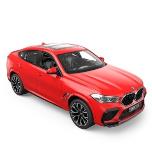 Masina cu telecomanda, Rastar, BMW X6 M, rosie, 1:14, 43x25.5x17.5cm - Img 5