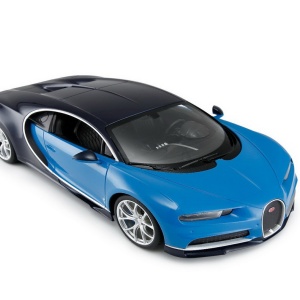 Masina cu telecomanda, Rastar, Bugatti Chiron, albastru, 1:14, 32.3x14.8x13.9cm - Img 5