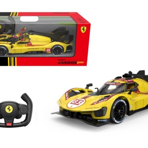 Masina cu telecomanda Rastar Ferrari 499P N83 Galben, 1:14, 43x25.5x17.5cm, 2WD  - Img 5