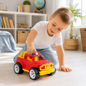 MASINA JEEP OFF ROADER ROSU 39CM - Img 6
