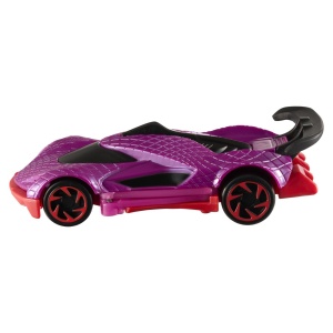 Masinuta Hot Wheels Street Shrieker, scara 1:32, transformare activa, mov, 21.5x16.5x7cm - Img 6