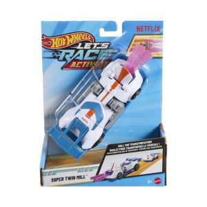 Masinuta Hot Wheels Super Twin Mill, scara 1:32, alb, 21.5x16.5x7cm  - Img 2