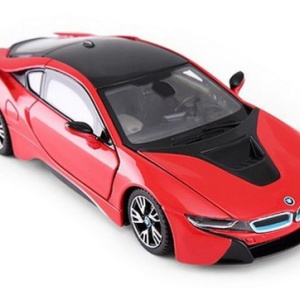 MASINUTA METALICA BMW I8 ROSU SCARA 1 LA 24 - Img 8