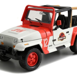 MASINUTA METALICA JURASSIC WORLD 1992 JEEP WRANGLER 1:24 - Img 7