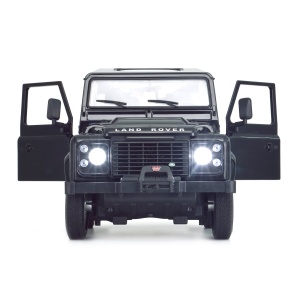 Masinuta Rastar RC - Land Rover Defender, negru, 1:14 - Img 5