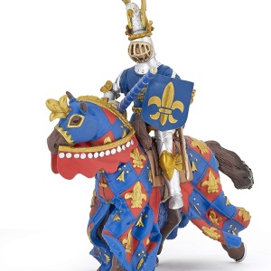 PAPO FIGURINA CAVALER CRIN ALBASTRU