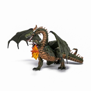 PAPO FIGURINA DRAGON CU 2 CAPETE - Img 7