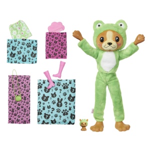 Papusa Barbie Dreamtopia Color Reveal, cu Tematica pentru Costume de Animale, Catel - Img 4