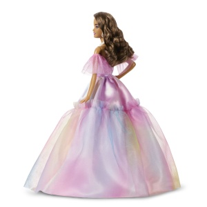 Papusa Barbie Signature Urari De Ziua De Nastere, rochie festiva multicolor, 33x21.5x7.5cm - Img 7