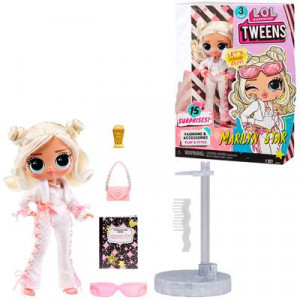 Papusa LOL Surprise Tweens, Marilyn Star, 15 surprize