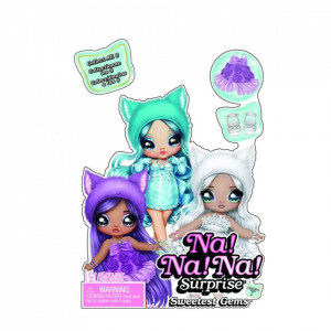 Papusa Na Na Na Surprise Sweetest Gems April Sparkles - Img 5
