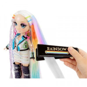 Papusa Rainbow High Amaya Raine cu accesorii pentru coafura - Img 5