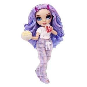 Papusa Rainbow High PJ Party Fashion, Violet Willow - Img 2
