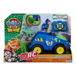 PATRULA CATELUSILOR FILMUL CU DINOZAURI SET VEHICUL DINO RC CU TELECOMANDA FIGURINA CHASE SI ACCESORII