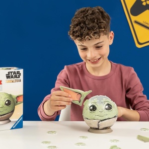 PUZZLE 3D GLOB STAR WARS THE MANDALORIAN GROGU CU URECHI - Img 4