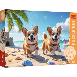 PUZZLE TREFL 100 CATEL CORGI - Img 1