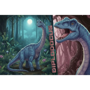 PUZZLE TREFL 100 FAMILIA TREFLIK DINO WORLD DIPLODOCUS - Img 3