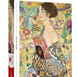 PUZZLE TREFL 1000 ART COLLECTION GUSTAV KLIMT DOAMNA CU EVANTAIUL