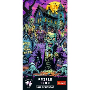 PUZZLE TREFL 1000 PREMIUM PLUS SALA GROAZEI ZOMBI - Img 3