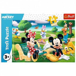 PUZZLE TREFL 24 MAXI MICKEY MOUSE INTRE PRIETENI - Img 3