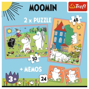 PUZZLE TREFL 2IN1 MEMO MOOMIN - Img 4