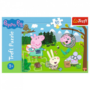 Puzzle Trefl 30 Peppa Pig In Drumetie - Img 3