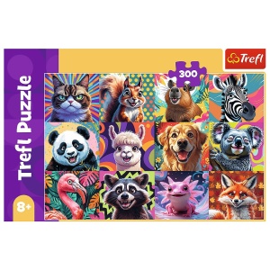 PUZZLE TREFL 300 PORTRETE AMUZANTE DE ANIMALE - Img 3