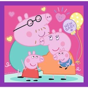 PUZZLE TREFL 3IN1 OBICEIURILE LUI PEPPA PIG - Img 3