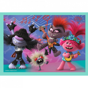 Puzzle Trefl 4 in 1, Trolls World Tour - Img 2