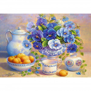 Puzzle Trefl, Buchet albastru, 1000 piese - Img 2